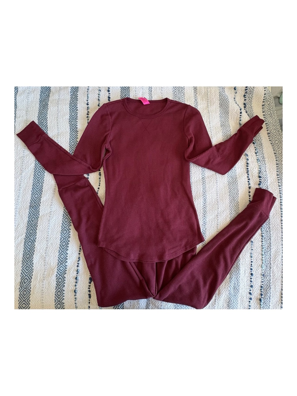 La SENZA Burgundy Pajama Set